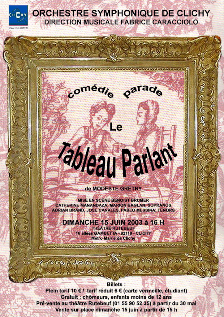 OSC - Spectacle Musical - 15 Juin 2003 - Tableau Parlant