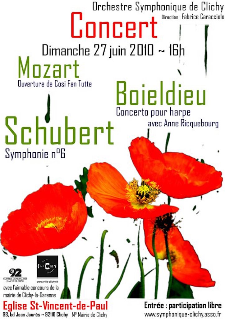 OSC - Concert - 27 Juin 2010 - MOZART, BOIELDIEU, SCHUBERT