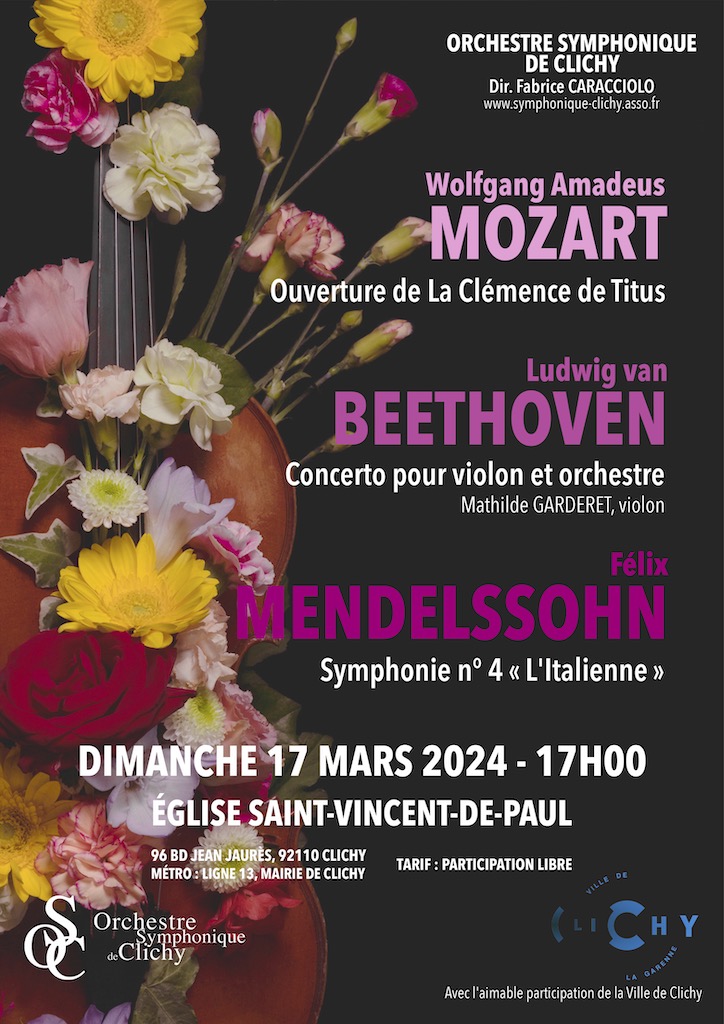 Concert Mars 2024 - Orchestre Symphonique de Clichy - OSC